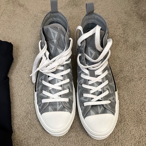 DIOR Men's B23 High-Top Sneakers CD Diamond Coated Canvas - Picture 3 of 9